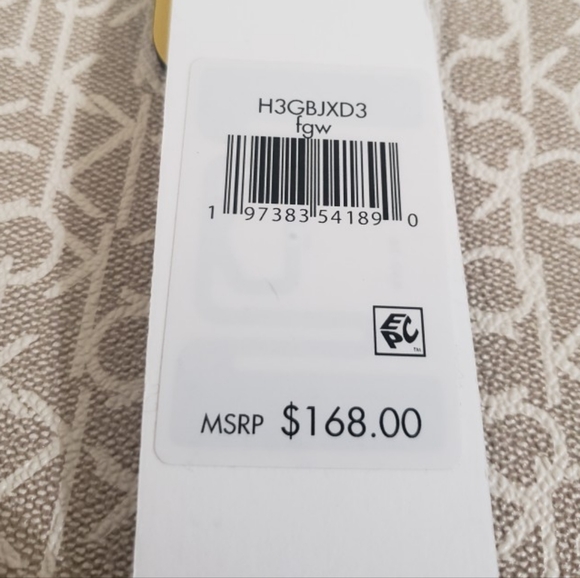 Ladies Calvin Klein Tote Bag Yellow - Picture 6 of 6